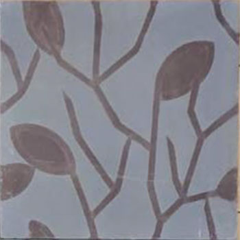 Mosaic House Moroccan tile Lawa C33-5 Gray Chocolate, brown  cement, encaustic, field, pattern playful floral 